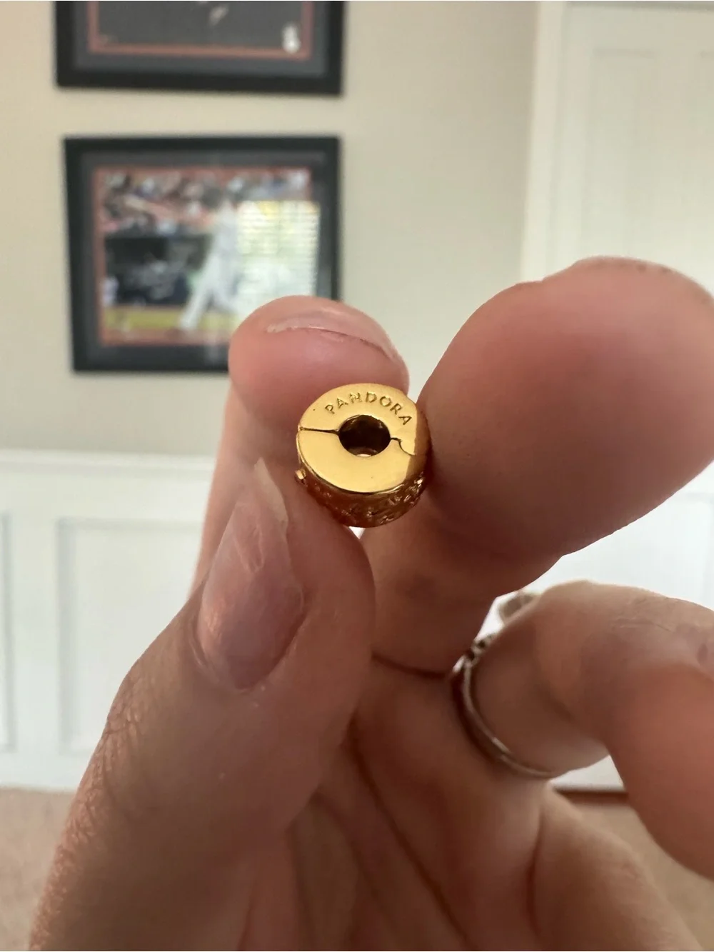 New Disney Gold Castle Clip Charm